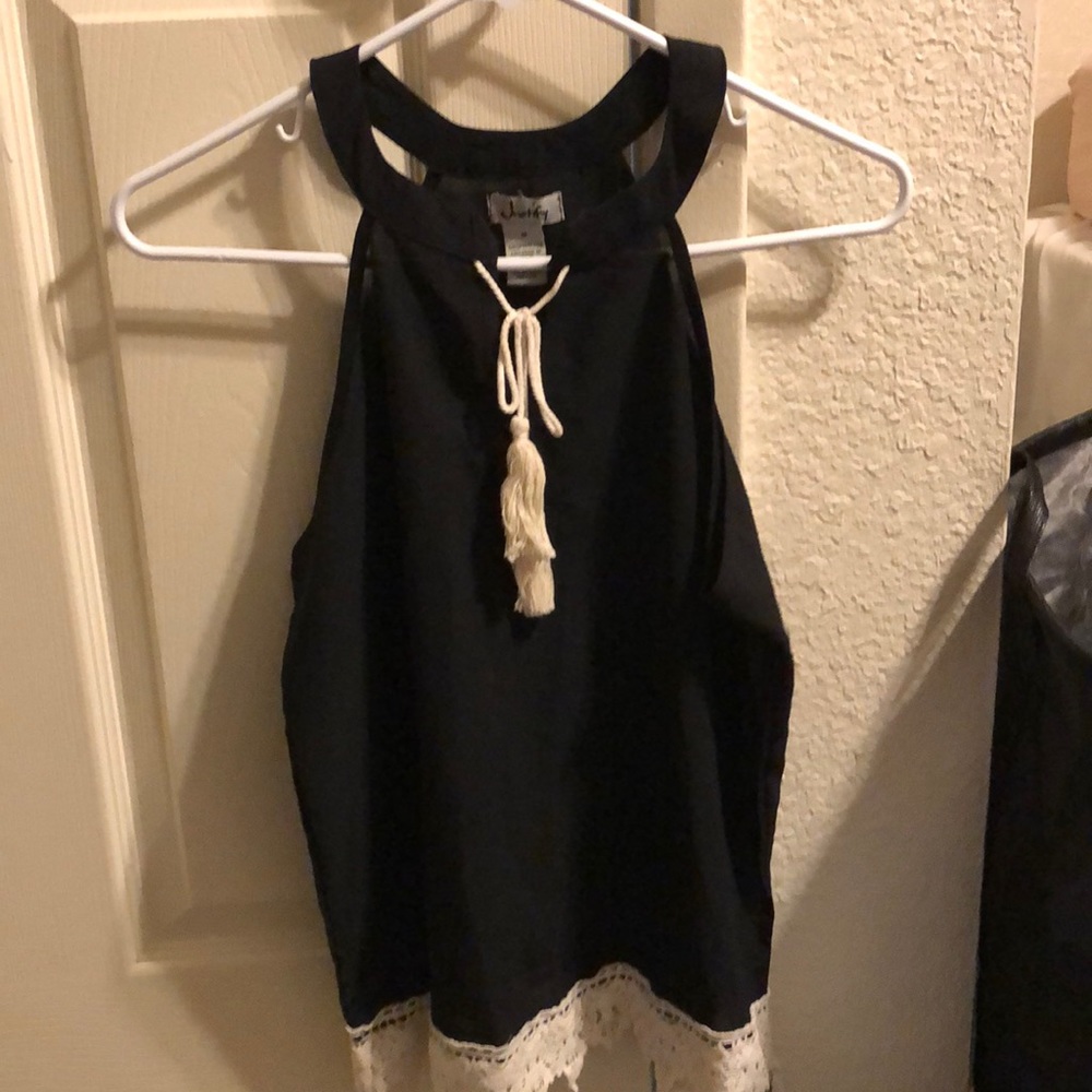 black tank top